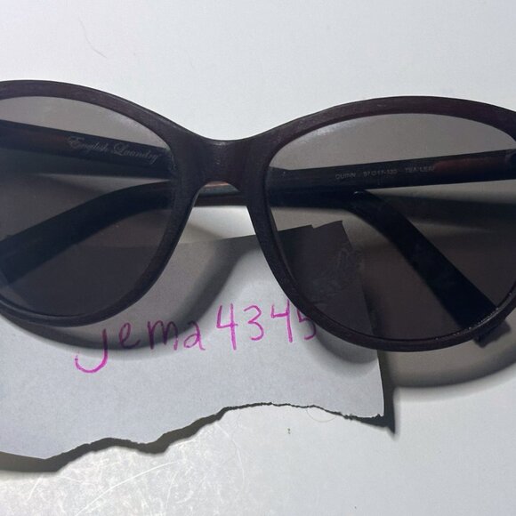 English Laundry Cat Eye Sunglasses – Quinn Tea Leaf Brown - Picture 7 of 9